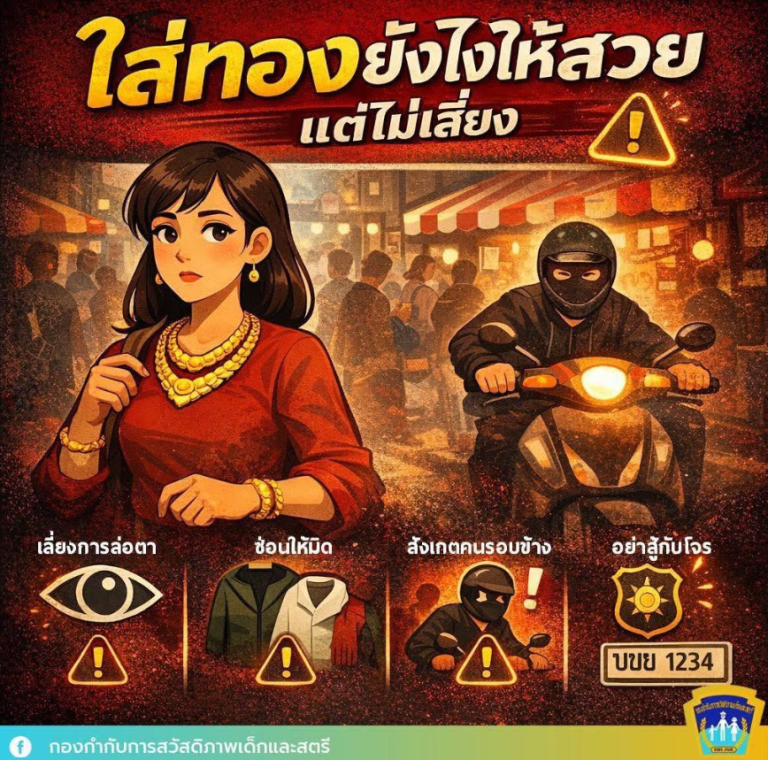 ใส่ทองยังไงให้สวย แต่ไม่เสี่ยง” (Safe & Smart)